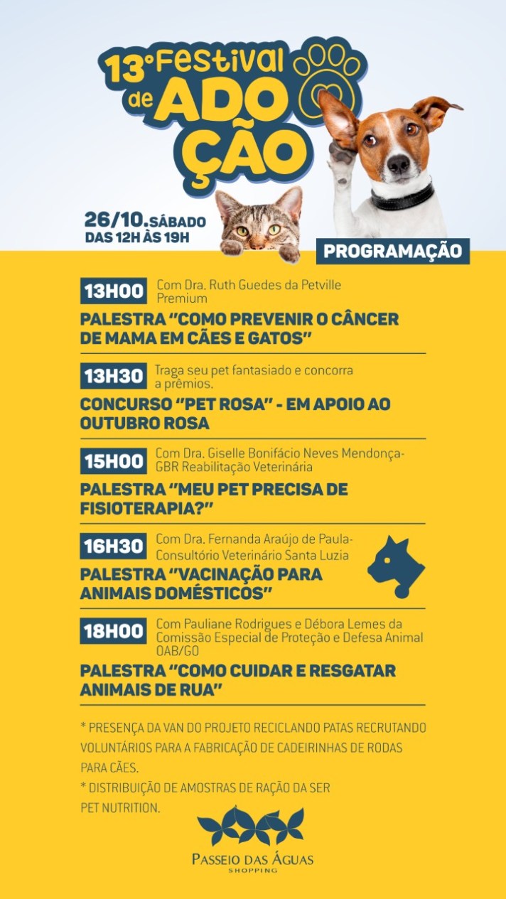 Palestras sobre animais de estimação